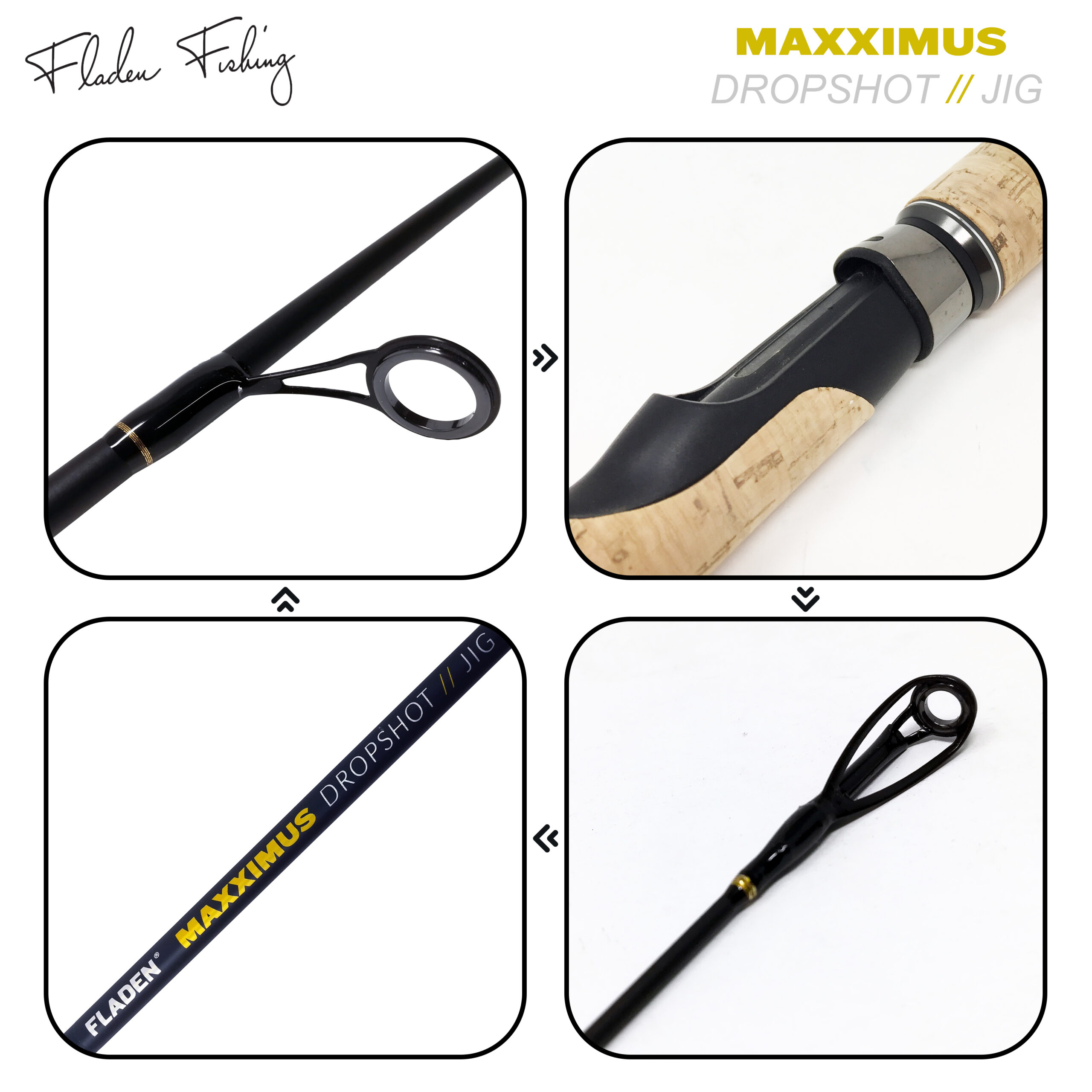 FLADEN Dropshot System Set – Montaggio Drop Shot Pronto All'Uso Per Pesca In Acqua Dolce