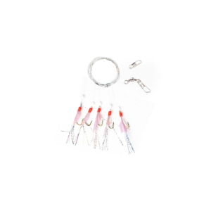 FLADEN Fish Skin with Feather 5 Hook Rig 5 Size 4