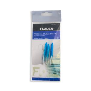 FLADEN Sparkle Teaser Tinsel Feathered Tube Rig - Mainline 60lbs