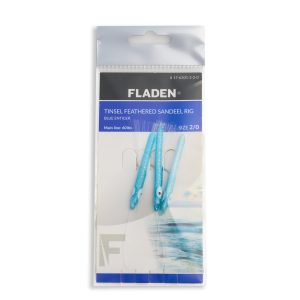 FLADEN Enticer Tinsel Feathered Sandeel Rig - Mainline 60lbs