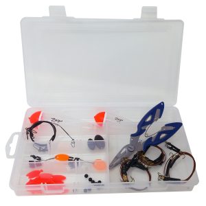 ZWIM Deluxe Pike Fishing Set – Complete Predator Kit with Snap Tackles, Traces, Floats & Weights | Compact Multi-Section Tackle Box